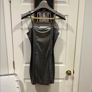 H&M Shimmering Black Mini Dress